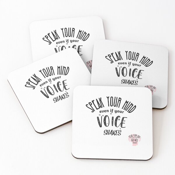 Item preview, Speak Your Mind Even If Your Voice Shakes Rbg Ruth Bader Ginsburg Feminist Resist Quote Essential T-Shirt designed and sold by myrstyle.