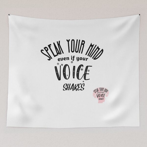 Item preview, Speak Your Mind Even If Your Voice Shakes Rbg Ruth Bader Ginsburg Feminist Resist Quote Essential T-Shirt designed and sold by myrstyle.