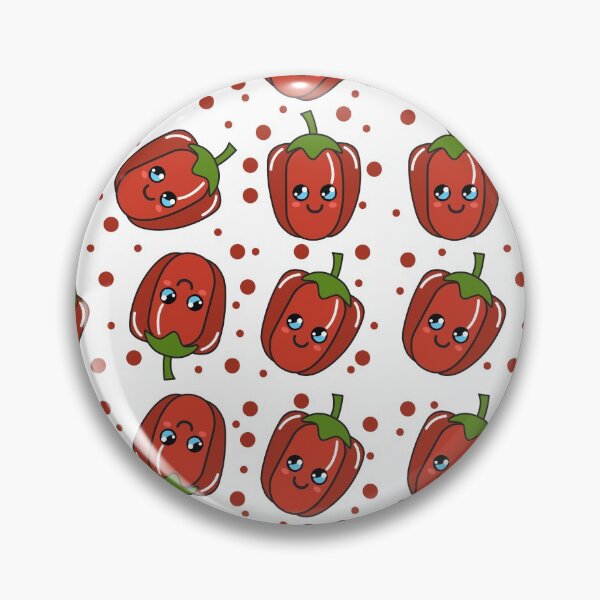 Item preview, Kawaii Bell Pepper Pattern designed and sold by KawaiiPark.