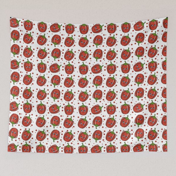 Item preview, Kawaii Bell Pepper Pattern designed and sold by KawaiiPark.