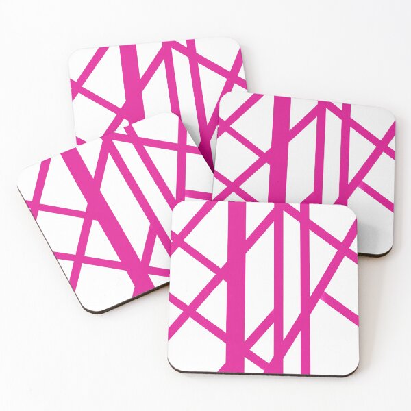 Item preview,  Pink and White Mod Line Geographic Pattern designed and sold by ChromaticAddict.