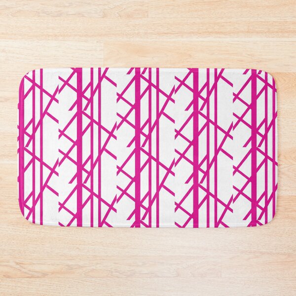 Item preview,  Pink and White Mod Line Geographic Pattern designed and sold by ChromaticAddict.