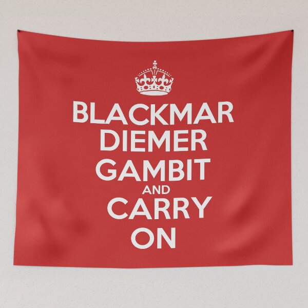 Item preview, Blackmar Diemer Gambit and Carry On - Chess opening T-Shirt designed and sold by edygun.
