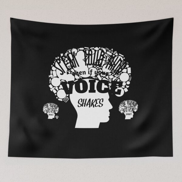 Item preview, Speak Your Mind Even If Your Voice Shakes Rbg Ruth Bader Ginsburg Feminist Resist Quote Essential T-Shirt designed and sold by myrstyle.