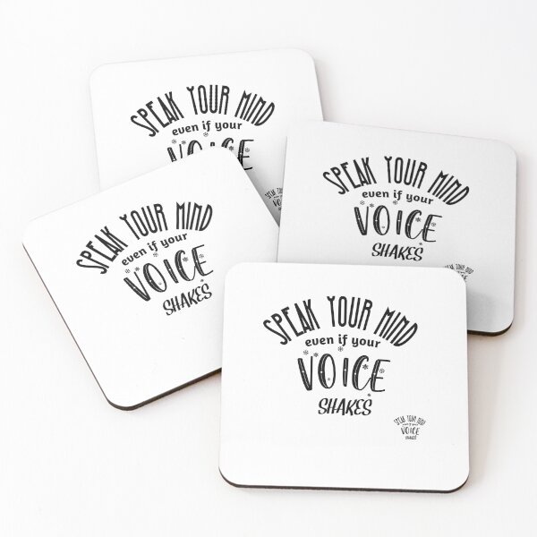 Item preview, Speak Your Mind Even If Your Voice Shakes Rbg Ruth Bader Ginsburg Feminist Resist Quote Essential T-Shirt designed and sold by myrstyle.