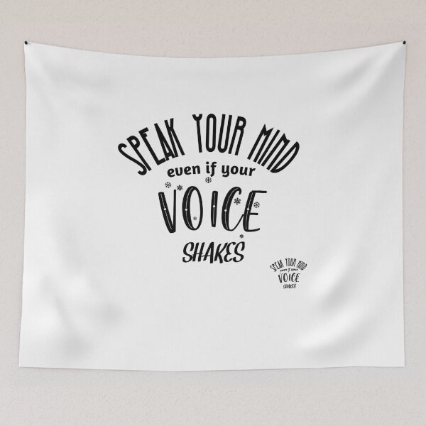 Item preview, Speak Your Mind Even If Your Voice Shakes Rbg Ruth Bader Ginsburg Feminist Resist Quote Essential T-Shirt designed and sold by myrstyle.