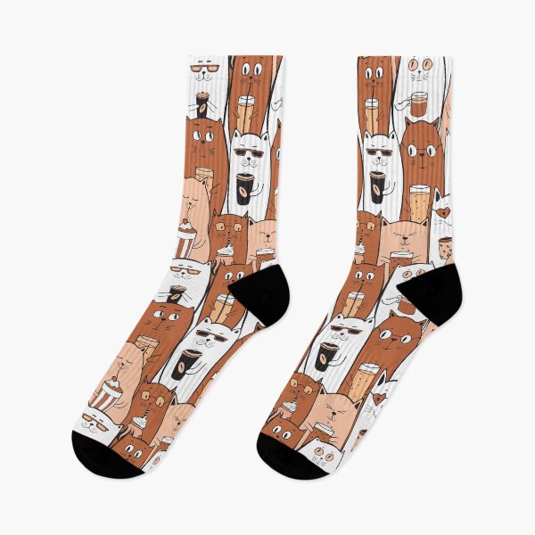 Item preview, Cats Drinking Coffee designed and sold by FiveDucklings.
