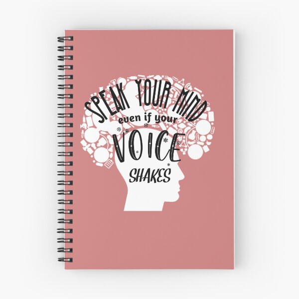 Item preview, Speak Your Mind Even If Your Voice Shakes Rbg Ruth Bader Ginsburg Feminist Resist Quote Essential T-Shirt designed and sold by myrstyle.