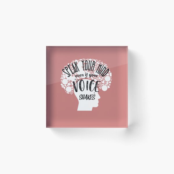 Item preview, Speak Your Mind Even If Your Voice Shakes Rbg Ruth Bader Ginsburg Feminist Resist Quote Essential T-Shirt designed and sold by myrstyle.