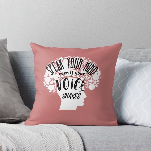 Item preview, Speak Your Mind Even If Your Voice Shakes Rbg Ruth Bader Ginsburg Feminist Resist Quote Essential T-Shirt designed and sold by myrstyle.