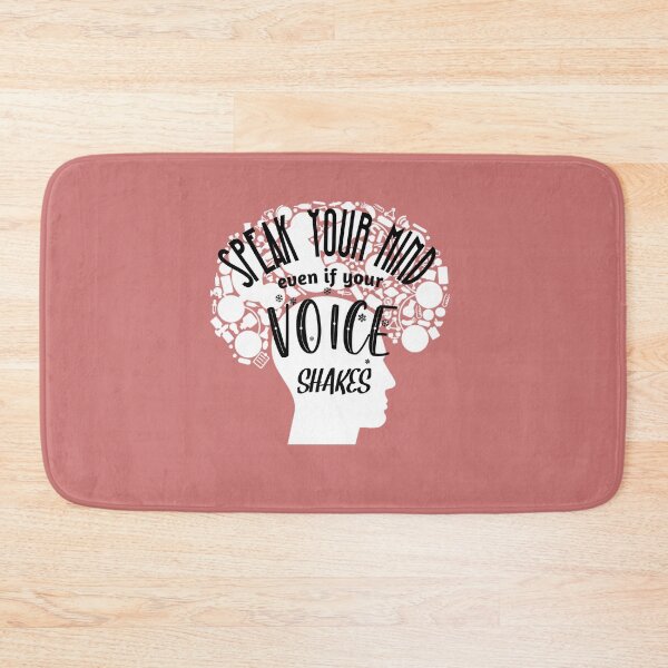 Item preview, Speak Your Mind Even If Your Voice Shakes Rbg Ruth Bader Ginsburg Feminist Resist Quote Essential T-Shirt designed and sold by myrstyle.