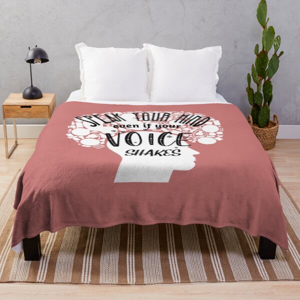 Item preview, Speak Your Mind Even If Your Voice Shakes Rbg Ruth Bader Ginsburg Feminist Resist Quote Essential T-Shirt designed and sold by myrstyle.