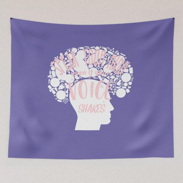 Item preview, Speak Your Mind Even If Your Voice Shakes Rbg Ruth Bader Ginsburg Feminist Resist Quote Essential T-Shirt designed and sold by myrstyle.