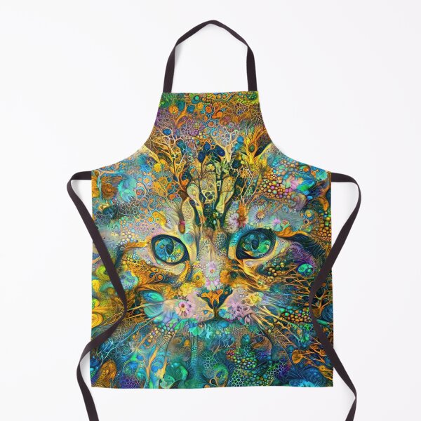 Item preview, Deepdream floral cat abstraction designed and sold by blackhalt.