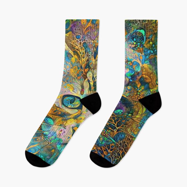 Item preview, Deepdream floral cat abstraction designed and sold by blackhalt.