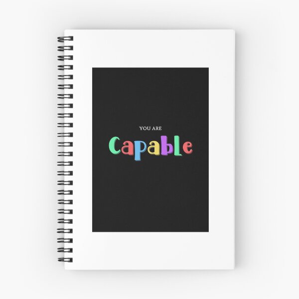 Item preview, You Are Capable Quote Art Design Inspirational Mo designed and sold by vividpixelusa.