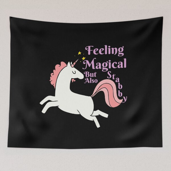 Item preview, Feeling Stabby Unicorn  designed and sold by Pandoras-Boxx.