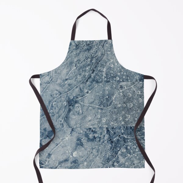 Item preview, Frozen Ground Dark Blue - abstract nature designed and sold by Dyrk Wyst Redbubble Shop.