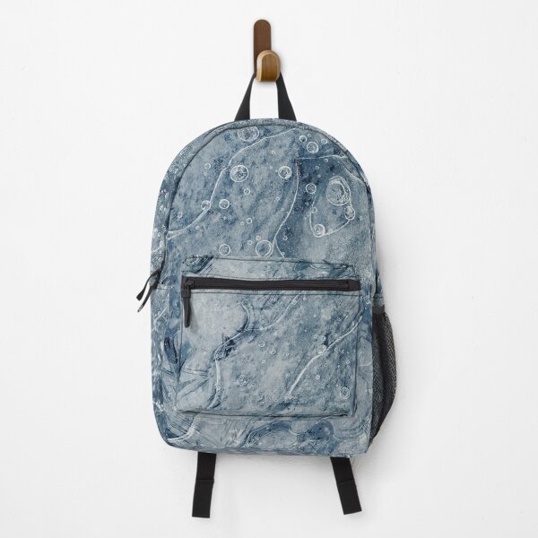 Item preview, Frozen Ground Dark Blue - abstract nature designed and sold by Dyrk Wyst Redbubble Shop.