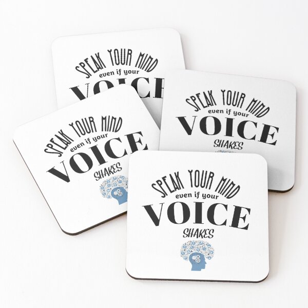 Item preview, Speak Your Mind Even If Your Voice Shakes Rbg Ruth Bader Ginsburg Feminist Resist Quote Essential T-Shirt designed and sold by myrstyle.