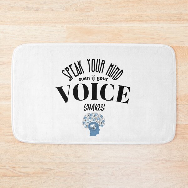 Item preview, Speak Your Mind Even If Your Voice Shakes Rbg Ruth Bader Ginsburg Feminist Resist Quote Essential T-Shirt designed and sold by myrstyle.