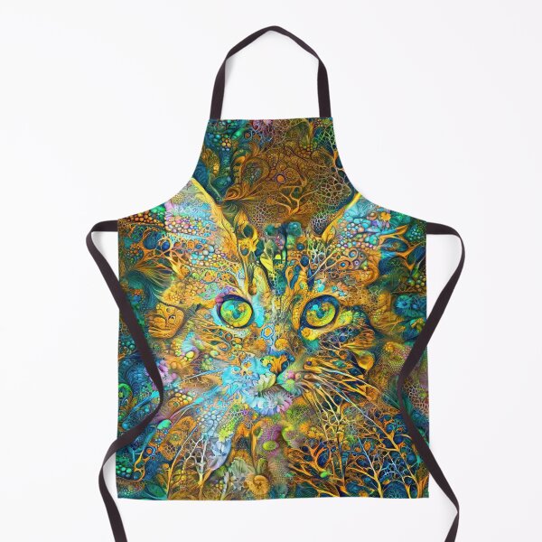 Item preview, Deepdream floral cat abstraction designed and sold by blackhalt.