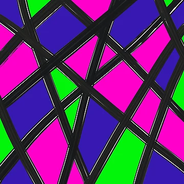 Artwork thumbnail, Multicolor Mod Abstract Geographic Pattern by ChromaticAddict