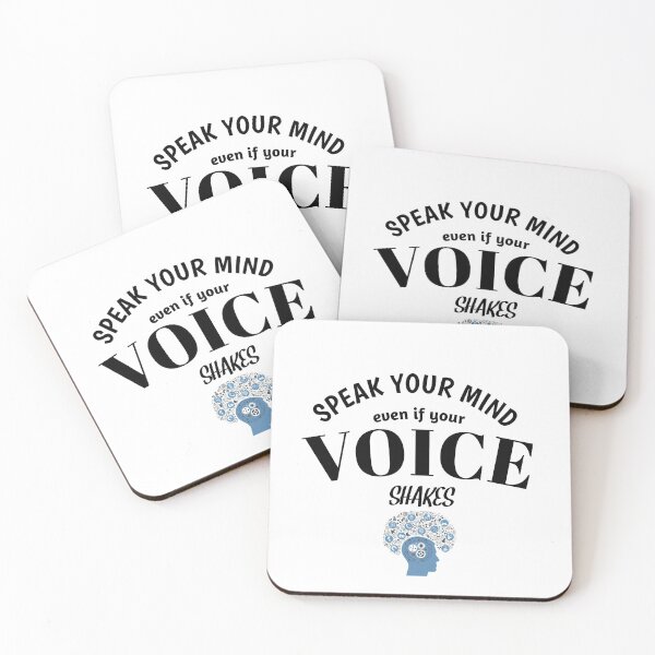 Item preview, Speak Your Mind Even If Your Voice Shakes Rbg Ruth Bader Ginsburg Feminist Resist Quote Essential T-Shirt designed and sold by myrstyle.