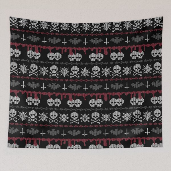 Item preview, Bat & Skull Fair Isle designed and sold by AlyssaBat.
