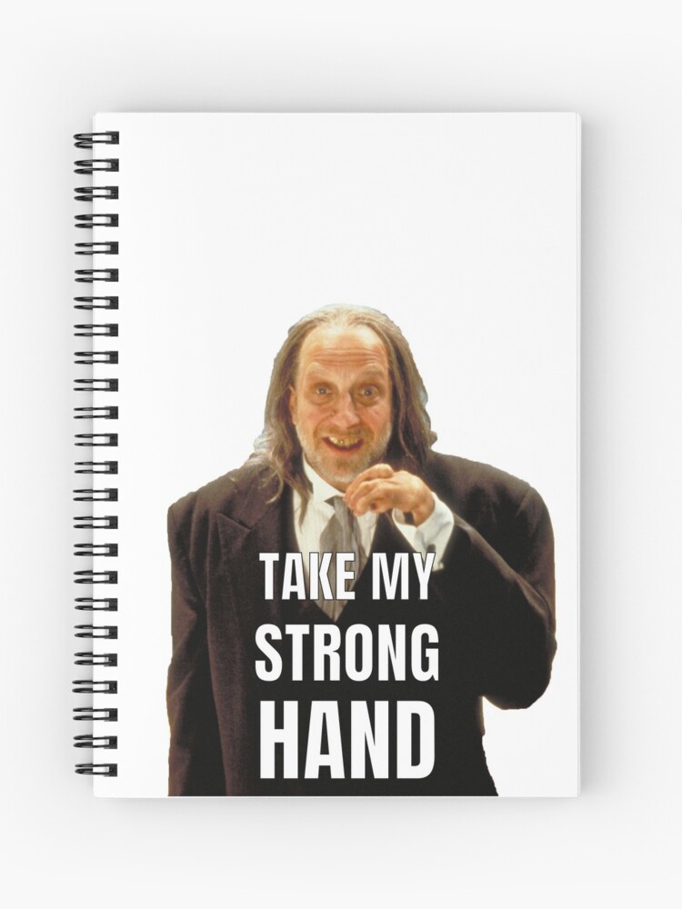 TAKE MY STRONG HAND Spiral Notebook for Sale by ematzzz