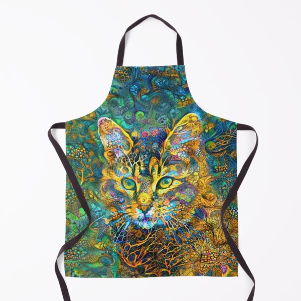 Item preview, Deepdream floral cat abstraction designed and sold by blackhalt.