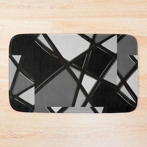Item preview, Black Graphite Mod Abstract Geographic Pattern designed and sold by ChromaticAddict.