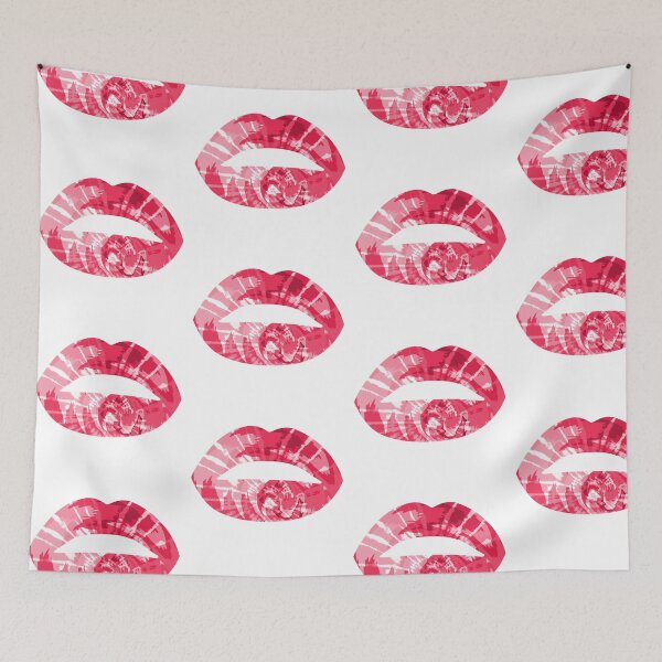 Item preview, Tie Dye Lips Red Colorful Art designed and sold by MisPuHoney.