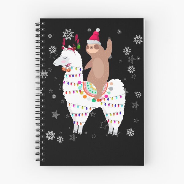 Item preview, Santa Sloth Riding Llama Reindeer Christmas designed and sold by mlnana.