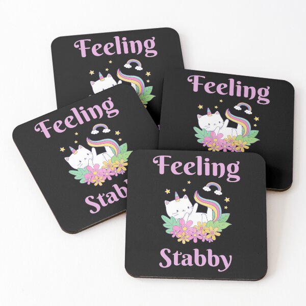Item preview, Feeling Stabby Unicorn Cat designed and sold by Pandoras-Boxx.