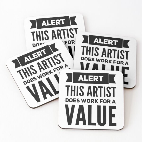 Item preview, Alert This Artist Does Work For a Value designed and sold by SerenaBliss.