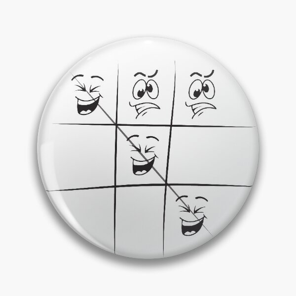 Artikelvorschau, Tic Tac Toe Spiel Gesicht Charakter entworfen und verkauft von Sahib Singh.