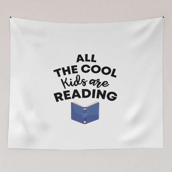 Item preview, All The Cool Kids are Reading designed and sold by Vibe by Flow.