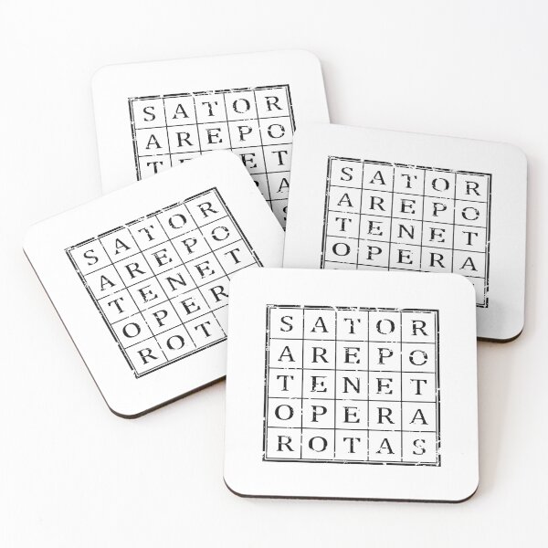 Item preview, SATOR square (black) designed and sold by Tobias Kane.