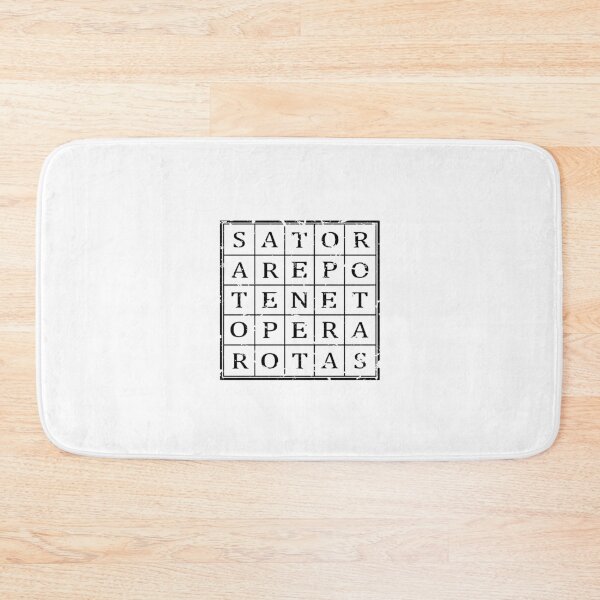 Item preview, SATOR square (black) designed and sold by Tobias Kane.