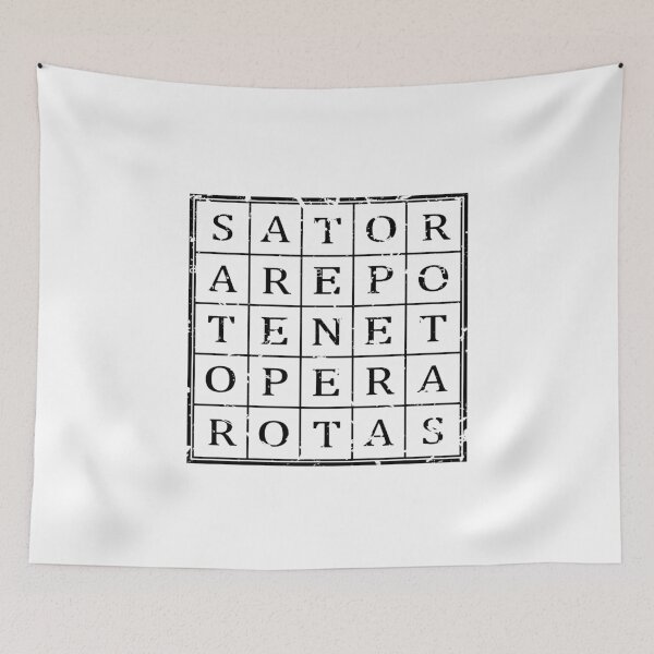 Item preview, SATOR square (black) designed and sold by Tobias Kane.