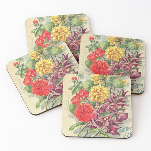 Item preview, Double nasturtiums and Bougainvillea - Conard and Jones Co.1898 designed and sold by killies.