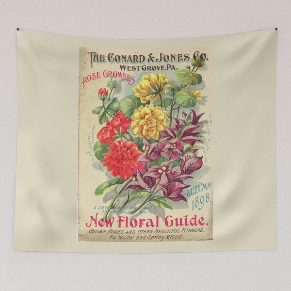 Item preview, Double nasturtiums and Bougainvillea - Conard and Jones Co.1898 designed and sold by killies.