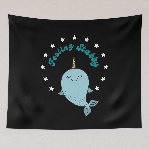 Item preview, Cute Feeling Stabby Narwhal designed and sold by Pandoras-Boxx.