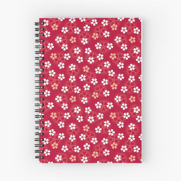 Item preview, Red floral Flower pattern print designed and sold by Kawabijutsu21.