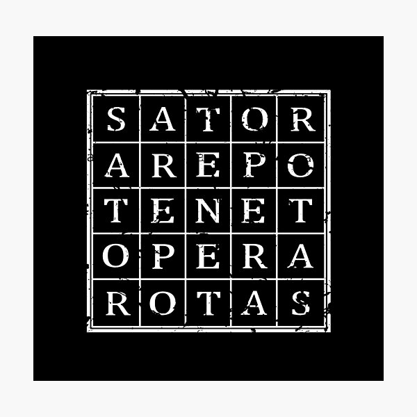 SATOR square (white) SATOR square (white)