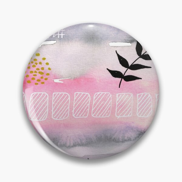 Item preview, Grey, Pink Gold abstract designed and sold by Anne-Marie Bloor.