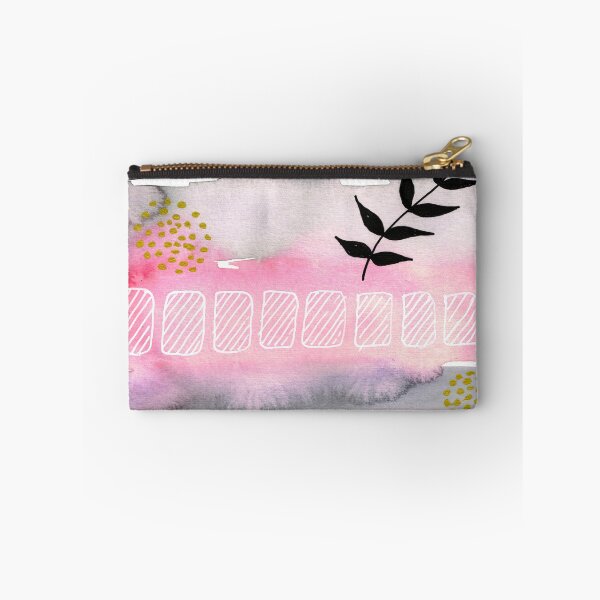 Item preview, Grey, Pink Gold abstract designed and sold by Anne-Marie Bloor.