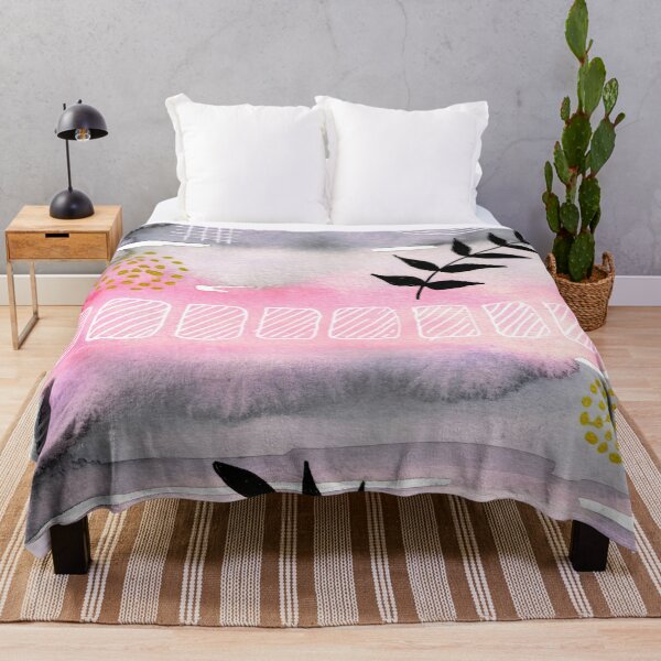 Item preview, Grey, Pink Gold abstract designed and sold by Anne-Marie Bloor.