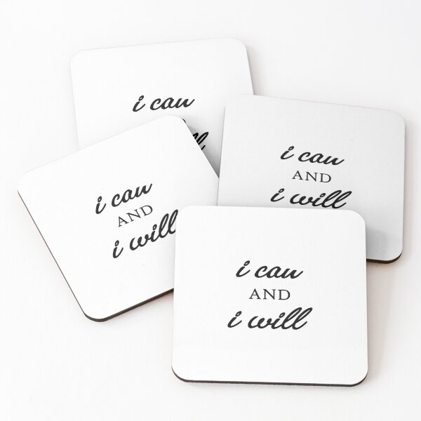 Item preview, I Can And I Will Quote Art Design Inspirational M designed and sold by vividpixelusa.